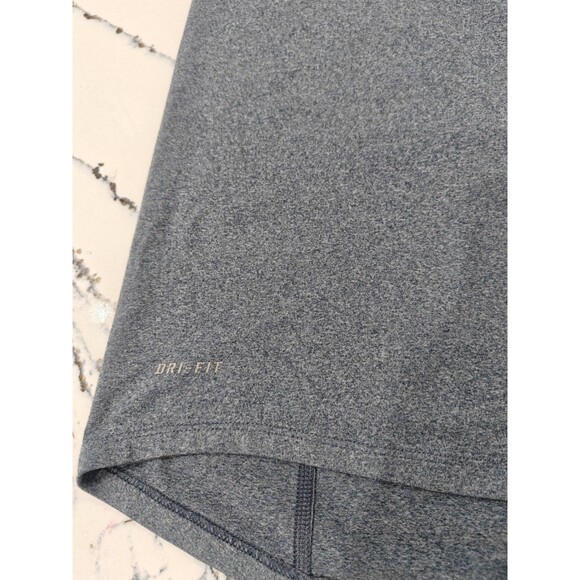 Nike Running 1/2 Zip Shirt Men's M Long Sleeve Dri-Fit Blue Heather Soft Stretch - Picture 7 of 10